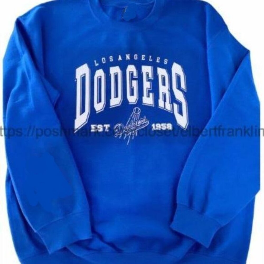 1958 Blue La Sweatshirt Los Angeles Dodgers Shirt Royal